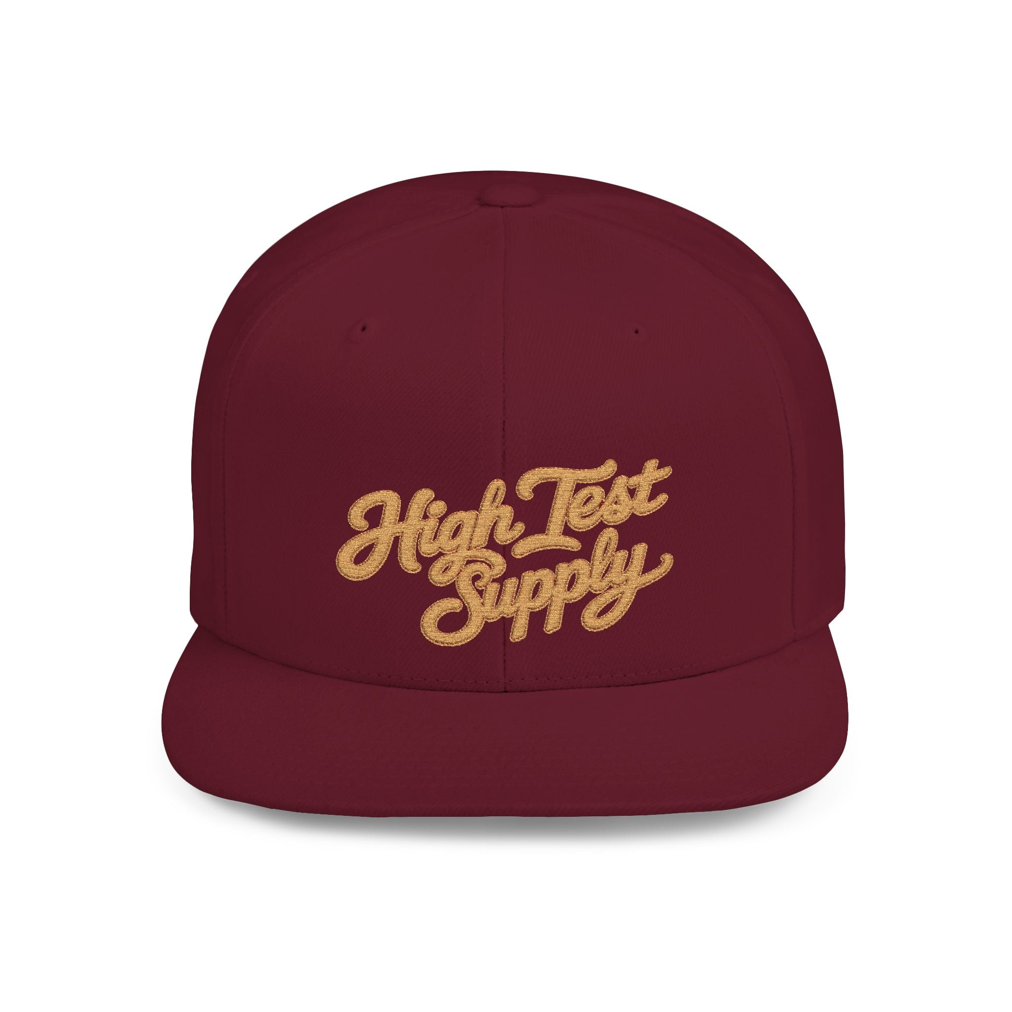 High Test Gold Flat Bill Snapback