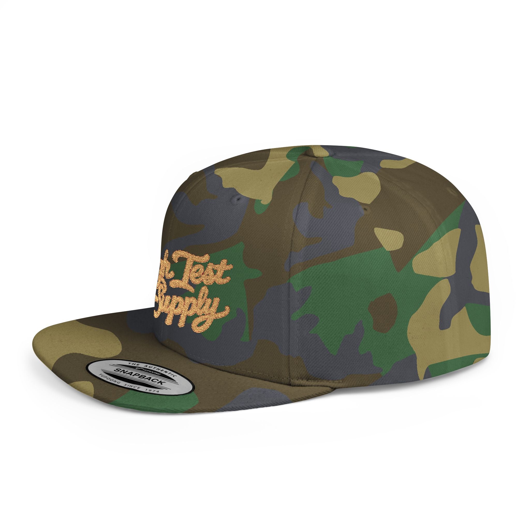High Test Gold Flat Bill Snapback